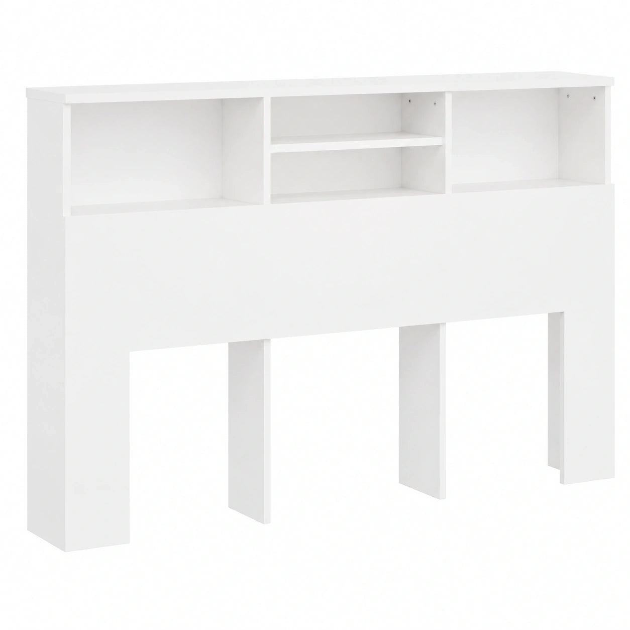 vidaXL Kopfteil mit Stauraum und Zubehör, 160x19x103,5 cm, Weiß