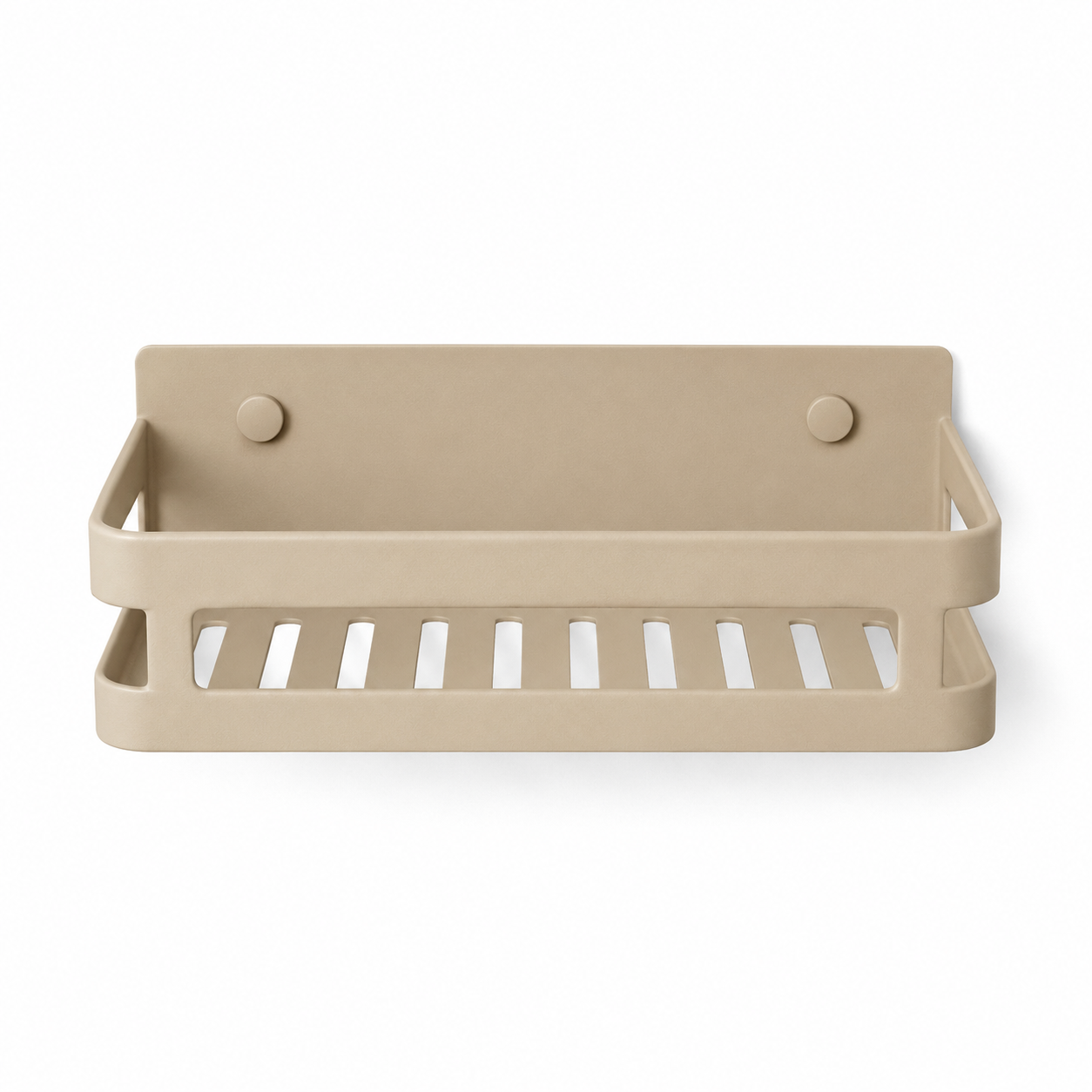 Wandmontierte Shampooablage Sandbeige Aluminium 32 cm