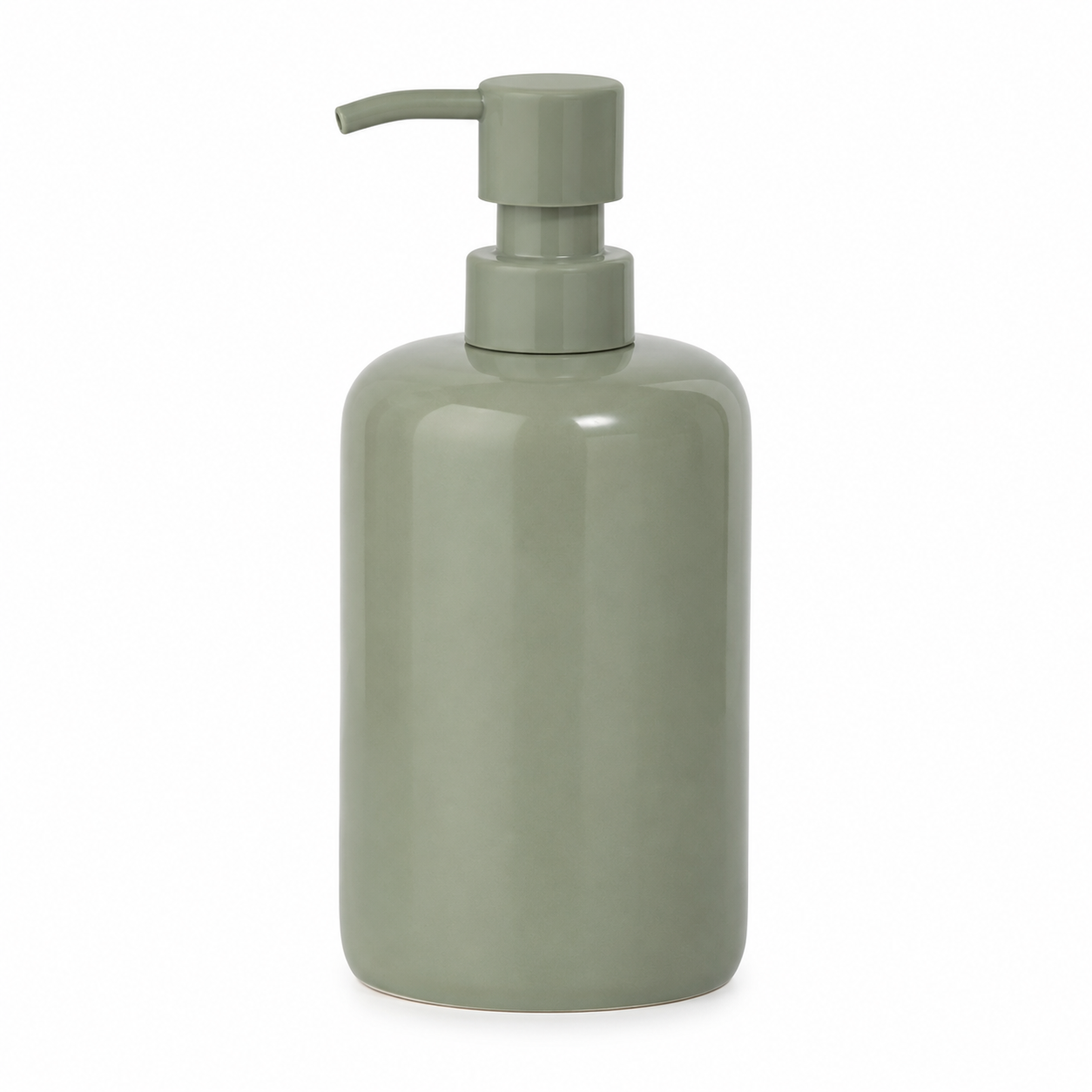 Nachfüllbarer Lotion-Spender Salbeigrün Keramik 400 ml
