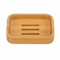 Minimalistische Seifendose Bambus Natur 11x8 cm