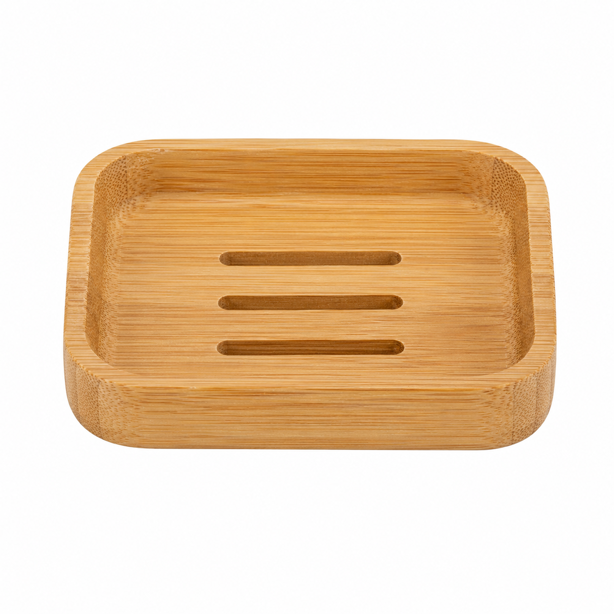 Minimalistische Seifendose Bambus Natur 11x8 cm
