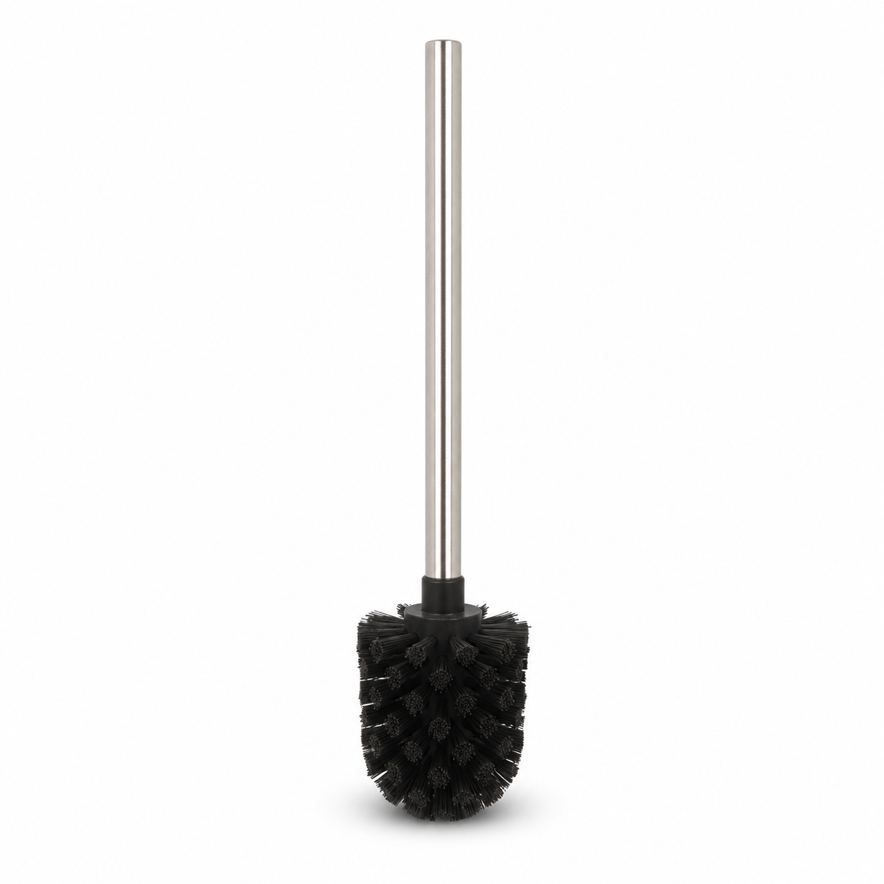 Ersatzbürste Schwarz mit Griff Edelstahl 35 cm